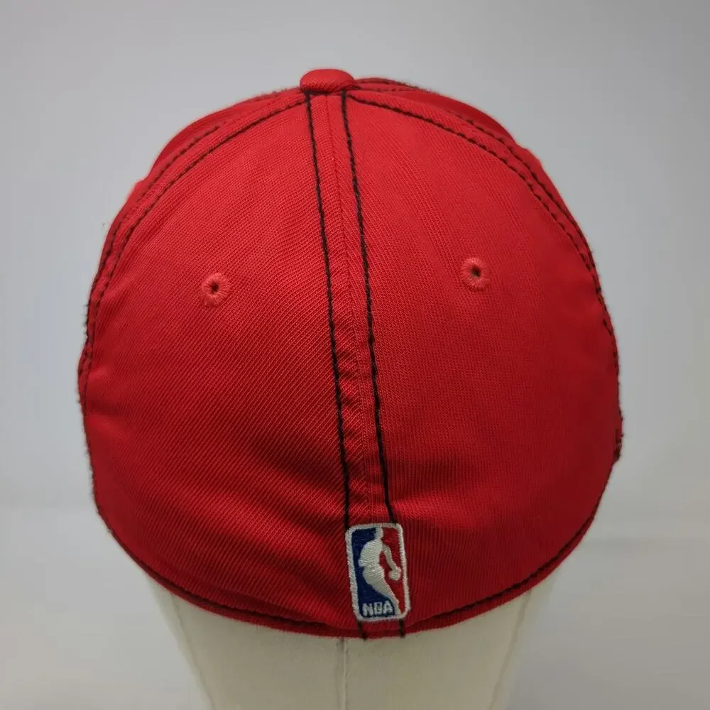 Portland Trail Blazers NBA Adidas Baseball Cap Red M Stretch Fit Logo Team Hat